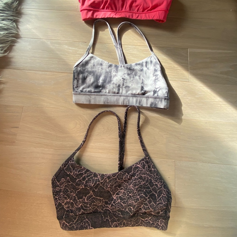 Bundle EUC Lululemon Y-Flow Bras (4) all size 4 (XS)